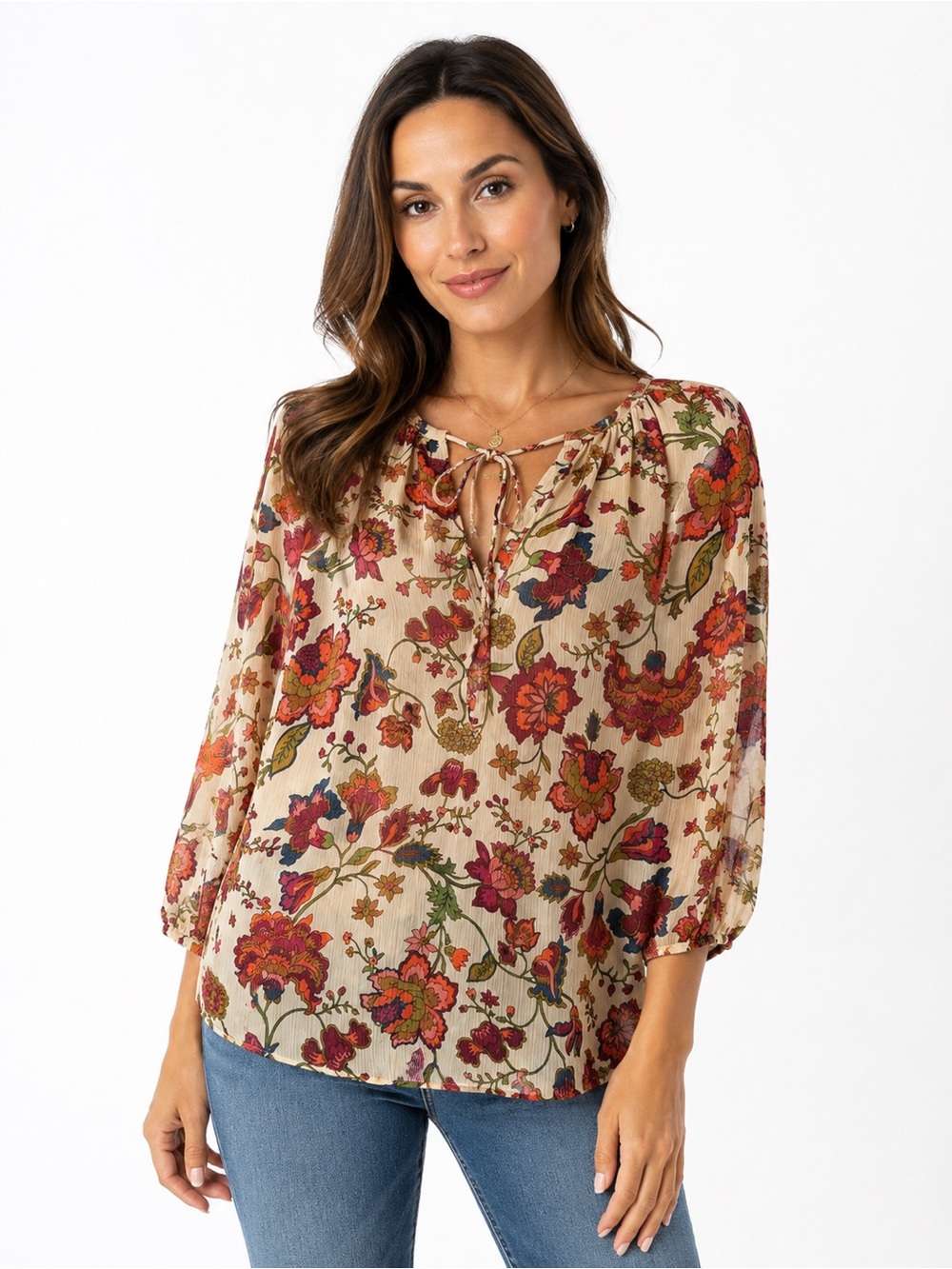 Vici Colorful Floral Boho Blouse
Size Small